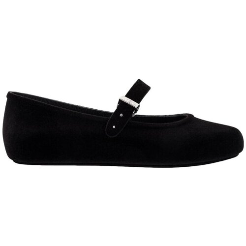 Melissa Balerinke Soft Ballerina Velvet II - Black Flocked Črna Cene