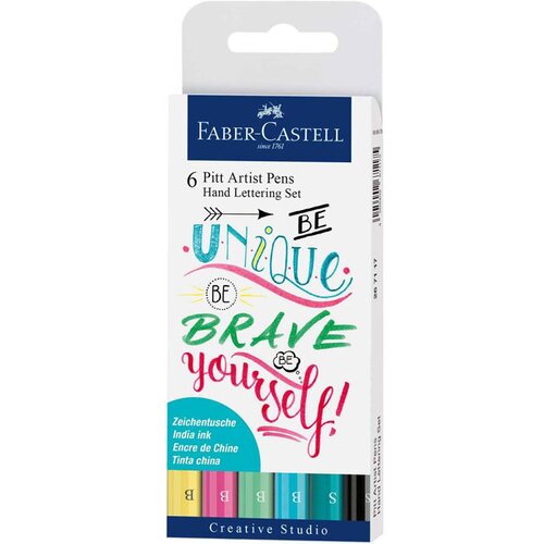 Faber-Castell set flomastera za crtanje pitt art pen lettering 6/1 267116 Cene