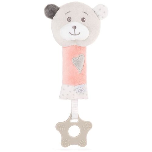 Amek zvečka Bear 16 cm - Pink Cene