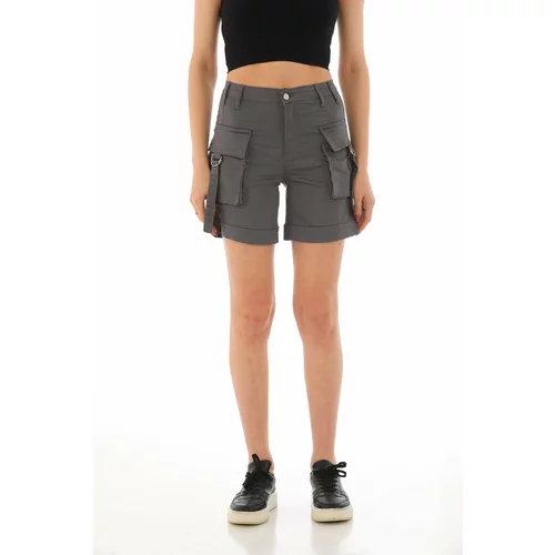 BİKELİFE Shorts - Gray - High Waist