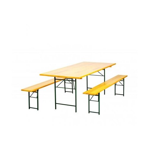 Green Bay STOUT Baštenski set sto + 2 klupe 200 x 90 Cene