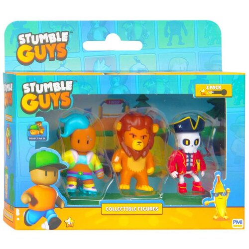 BOTI action figure stumble guys - velocit & leonidas & capt nohart (3-pack) Cene