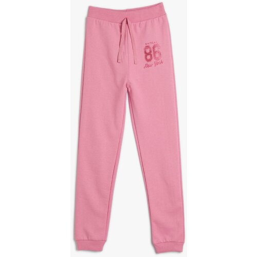 Koton Girl's Pink Sweatpants Slike