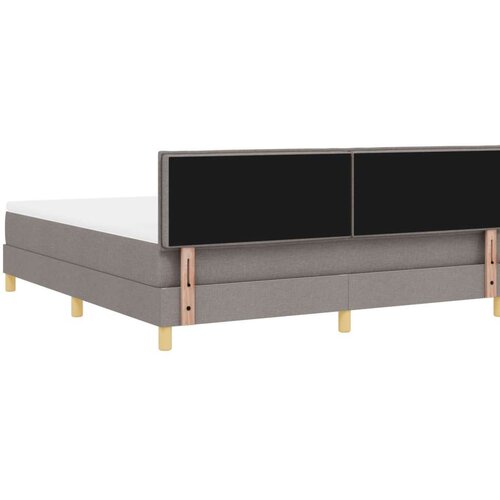  Krevet s podnicom s madracem Taupe 180 x 200 cm Tkanina Slike