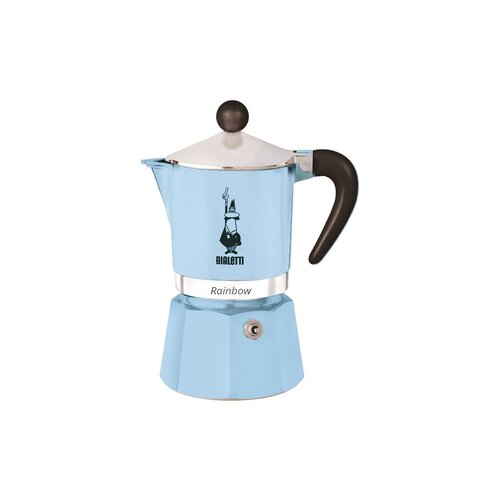 Bialetti Espresso kuhalnik Rainbow &amp;quot;3 skodelice&amp;quot; - Svetlo modra Slike