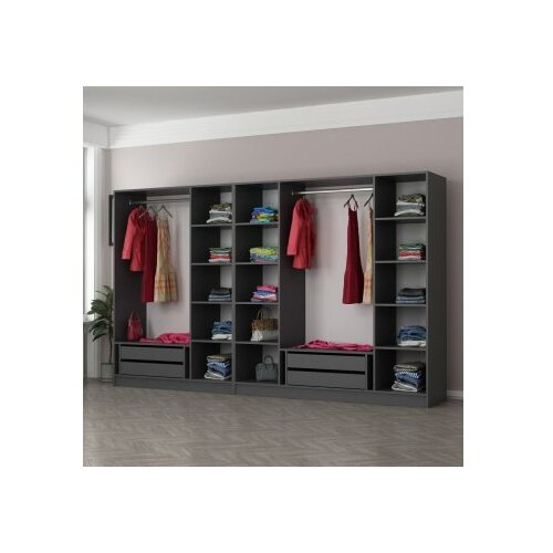Hanah home Kale 6095 Ormar, 315x210x52cm, Crni Slike