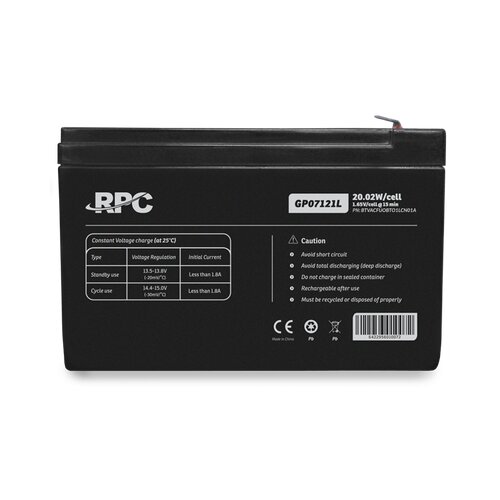 Njoy GP07121L baterija za UPS 12V 20.02W (BTVACFUOBTO1LCN01A) Slike