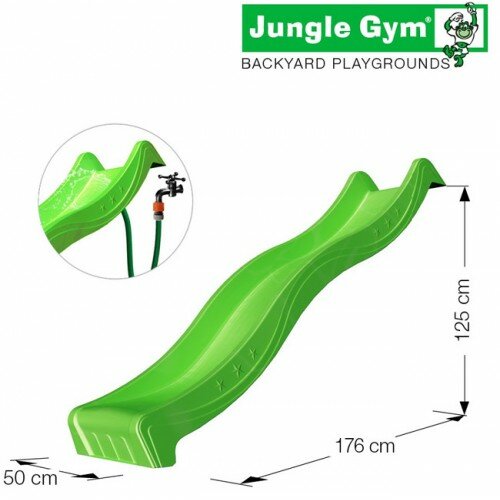 Jungle Gym tobogan vodeni spust od 220 cm zeleni Cene