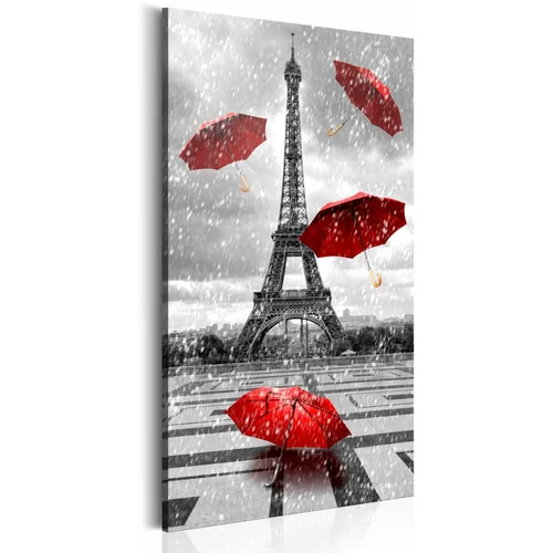  Slika - Paris: Red Umbrellas 60x120