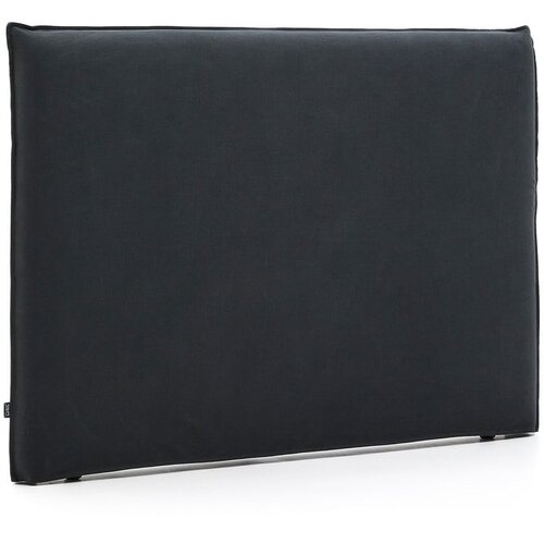 Kave Home Antracitno sivo oblazinjeno vzglavje 180x118 cm Jaira &ndash; Cene