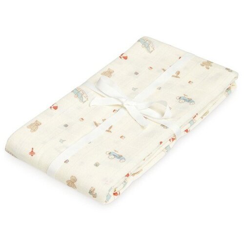 CamCam Copenhagen Svijetlo žuta deka za bebe od organskog pamuka za zamatanje 120x120 cm Off-White &ndash; Cijene