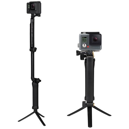 HURTEL 3 u 1 Monopod s stativom i držačem za selfie za GoPro - Crna Cijene
