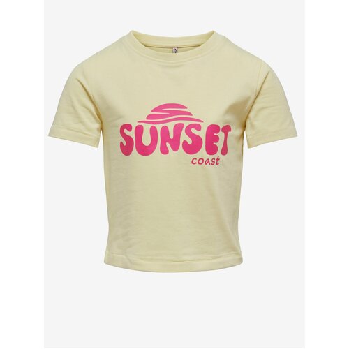 Only Light yellow girly T-shirt Amy - Girls Cene