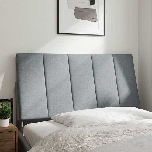 Maison Chic posteljno vzglavje - vzglavna omarica - vzglavna stranica svetlo siva 100 cm blago, (21704322) Cene