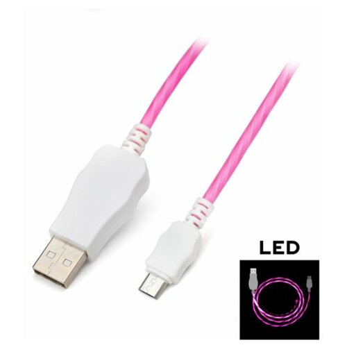 Kucipa data kabl K220 micro USB 1m pink Slike