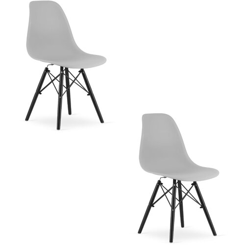 Brandless Stol OSAKA sivo/črne noge x 2, (22030551) Slike