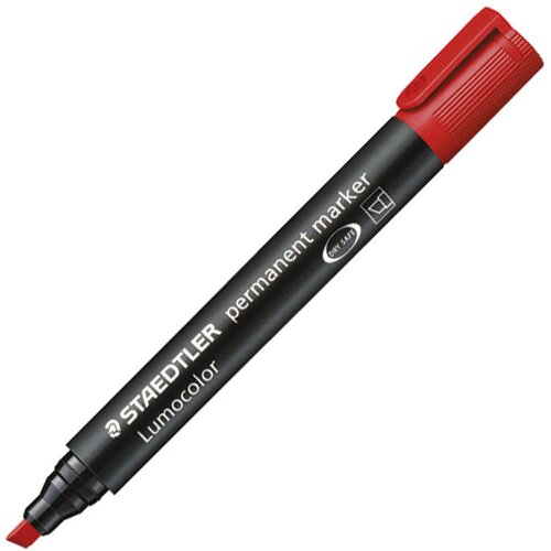 Marker permanentni 2-5mm lumocolor staedtler 350-2 crveni Cijene