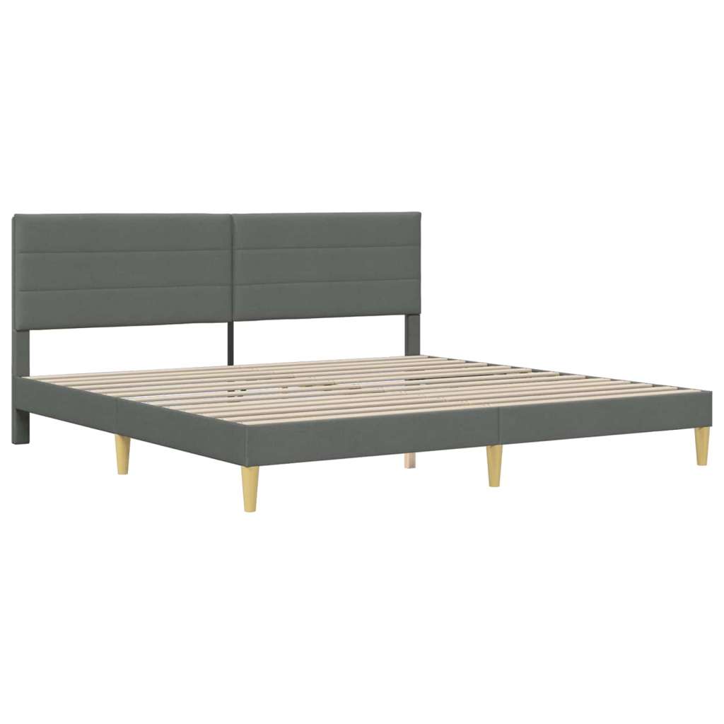  Okvir za krevet Tamno siva 180 x 200 cm Poliester Slike
