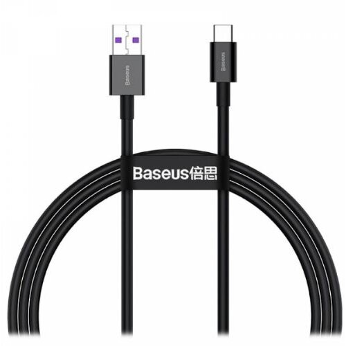 Baseus podatkovni kabel CATYS-01 Superior Quick Charge Type C 66W 1m - črn Slike