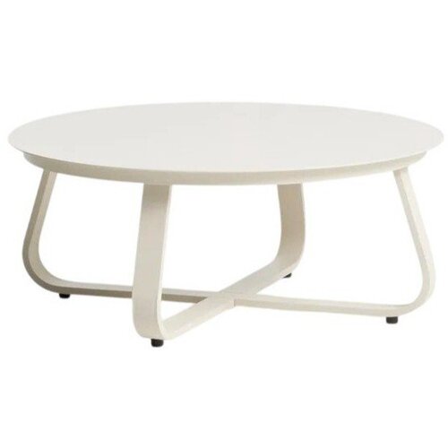 Kave Home Kovinska okrogla vrtna klubska mizica &amp;oslash; 80 cm Tamaris &amp;ndash; Slike