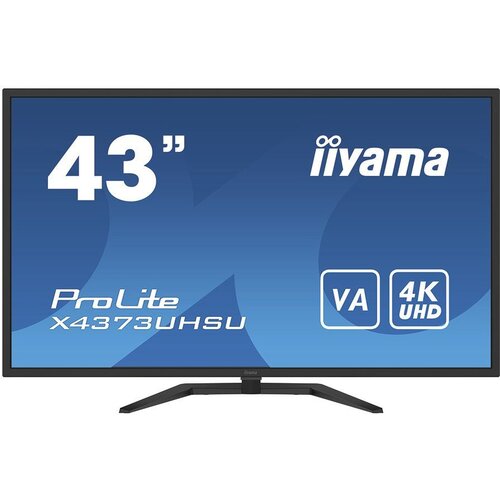 Iiyama Monitor 43&amp;quot; UW VA-panel, 3840x2160 UHS, 3ms, 400cdm&amp;sup2; HDR400, Speakers, 2xHDMI, 1xDisplayPort, USB-HUB (2x3.0/2x2.0), PBP, PIP, Remote control Slike