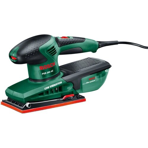 Bosch PSS 250 AE rezgőcsiszol&oacute; + 25db csiszol&oacute;pap&iacute;r Cene