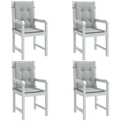 VidaXL Jastuci za stolice 6 kom svjetlosivi 100x50x4 cm tkanina Slike