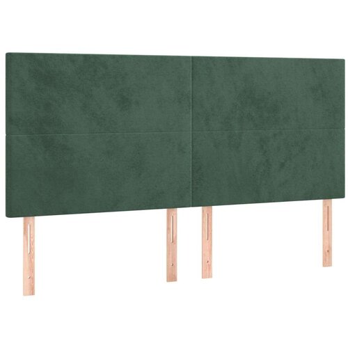  Krevet box spring s madracem LED tamnozeleni 200x200 cm bar&amp;scaron;un Slike