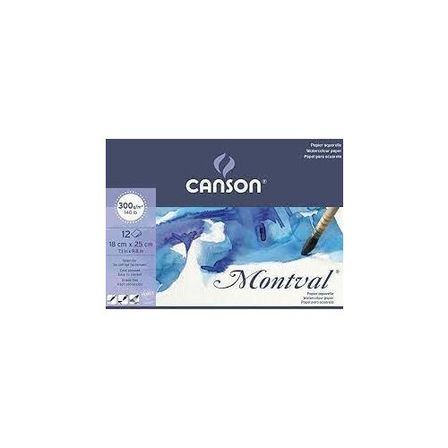 Canson Blok akvarelni Montval 18x25cm 300 g, 12 listni; Cold Pressed, (22005364) Cene
