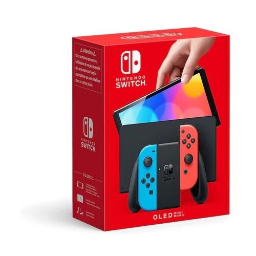 NINTENDO SWITCH OLED prijenosna igraća konzola 17,8 cm (7") 64 GB Ekran osjetljiv na dodir Wi-Fi Plavo, Crveno Cijene