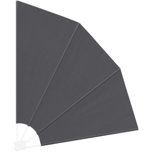 VidaXL Zaslon za privatnost na balkonu Crna 140 x 140 cm tkanina Slike