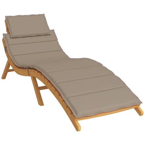  Jastuk za ležaljku smeđesivi 186x58x4 cm od tkanine Oxford Slike