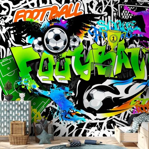  Foto tapeta - Football Graffiti 450x315 Vodootporna Slike