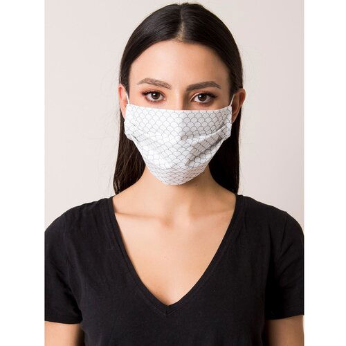 Fashion Hunters White reusable mask with an imprint Slike