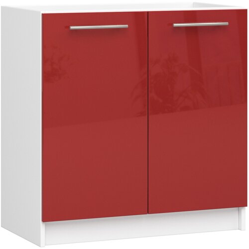 AKORD KUHINJSKI KABINET POD UMIVALNIK OLIWIA S 80cm BELO-RDEČI SJAJ, (21713692) Cene