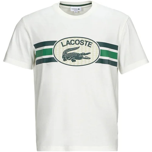 Lacoste Majice s kratkimi rokavi - Bela