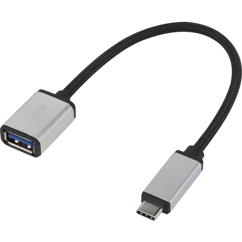 Renkforce USB 3.0 adapter [1x mo&scaron;ki konektor USB-C&reg; - 1x USB 3.2 gen. 1 vtičnica A (USB 3.0)] RF-USBA-MS-01 0.15 m obložen, (20416128) Cene