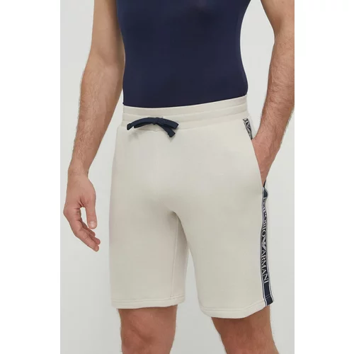 Emporio Armani Underwear Homewear kratke hlače boja: bež, 111004 4R571