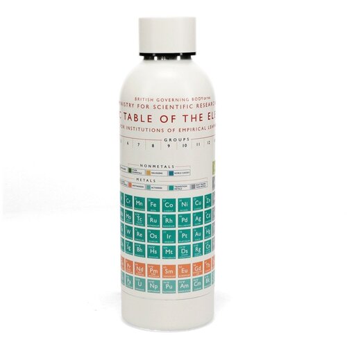Rex London Krem boca za vodu za put od nehrđajućeg čelika 500 ml Periodic Table &amp;ndash; Slike
