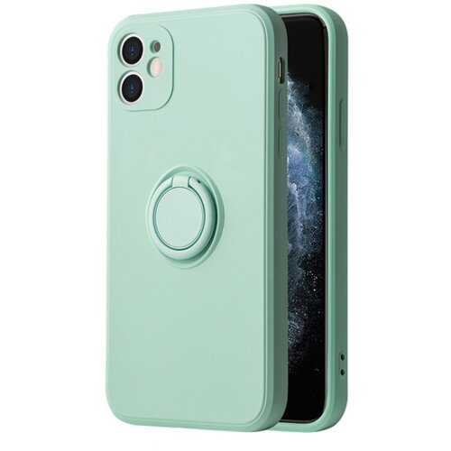 Onasi Silikonski ovitek Liquid Ring za iPhone 13 Pro Max - mint Cene