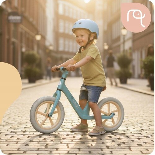 Nukido Light Flee 12&amp;quot; dječji bicikl bez pedala, bež-plavi Slike
