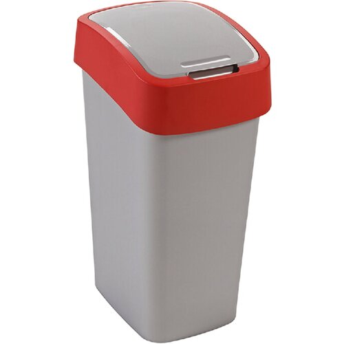 Flip Ko&amp;scaron; za odpadke Pacific Flip Bin (50 l, rdeča/srebrna) Slike