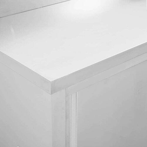 VidaXL Radni stolovi s kliznim vratima 2 kom 200x50x(95-97)cm cm čelik Slike