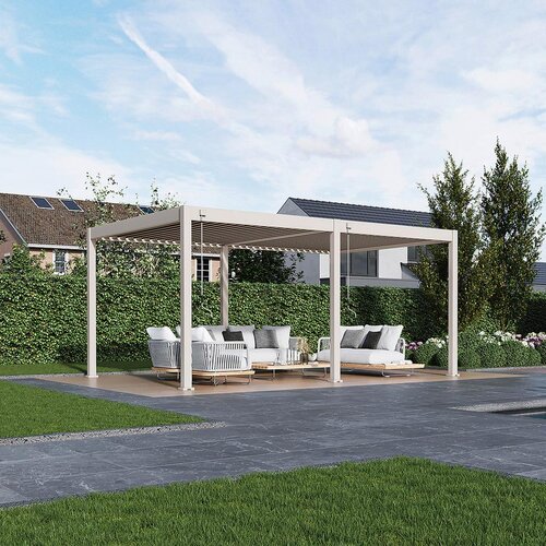 Gardenson Pergola Superior, Biserna Barva, 3,6x5,3m Slike