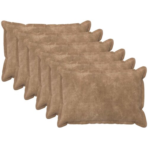  Presvlaka za jastuk 6 pcs HOUTEN Sivosmeđa 50 x 75 cm Slike