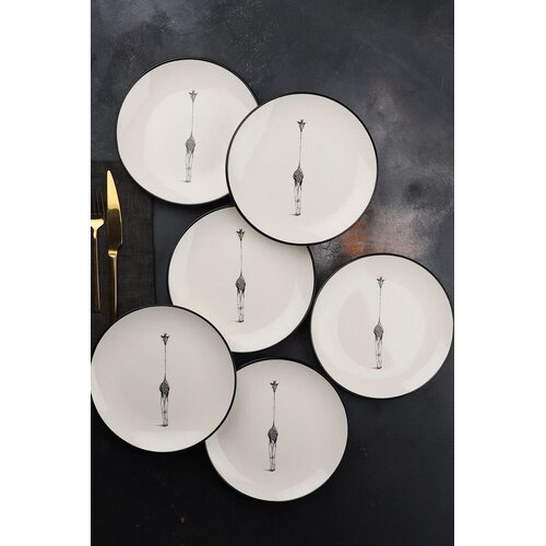 Hermia Set dezertnih tanjira, 6 komada, Beli Cene