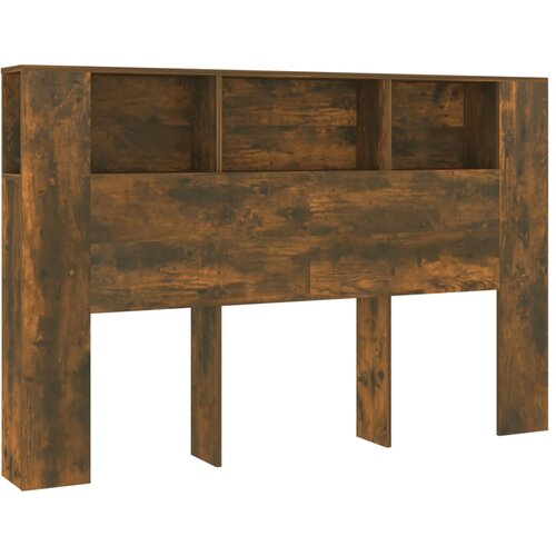 Maison Chic vzglavna omarica - nočna omarica - posteljna omarica dimljeni hrast 160x18,5x104,5 cm, (21705802) Slike