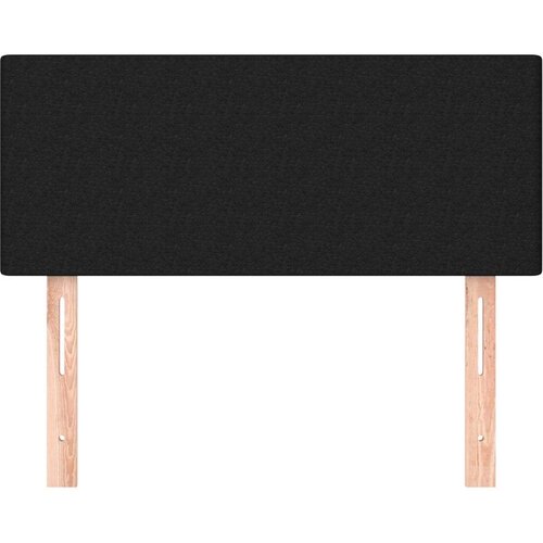  Uzglavlje crno 100x5x78/88 cm od tkanine Slike