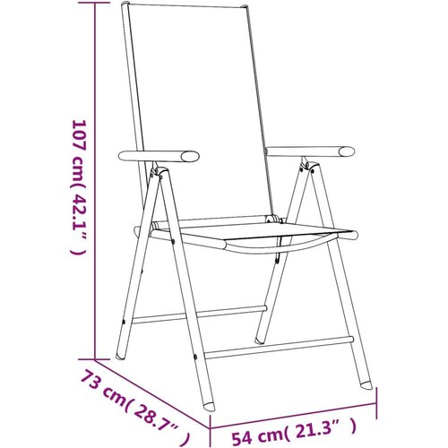 VidaXL 7-dijelni vrtni blagovaonski set crni aluminijski Slike