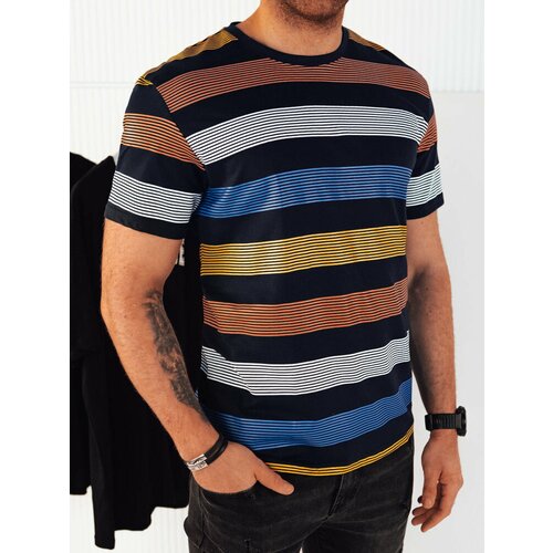 DStreet Men's T-shirt with print, dark blue Slike